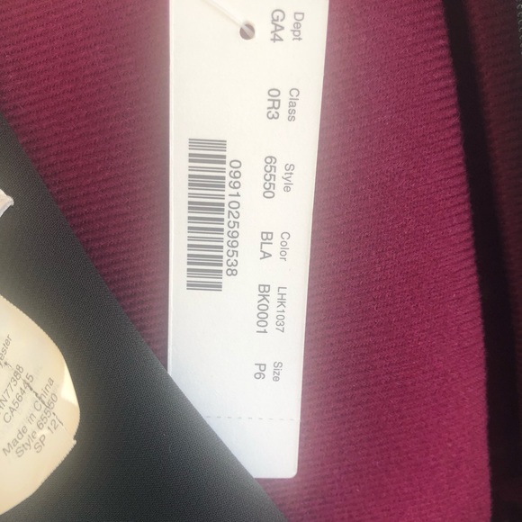 J Crew Special Occassion Black Satin Dress Sz 6P - Picture 4 of 8